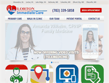 Tablet Screenshot of lortonurgentcare.com